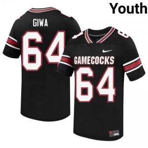 Top-Tier Neff Giwa #64 USC Gamecocks Black Jersey | Youth University Football Embroidery Fan Gear 45606233