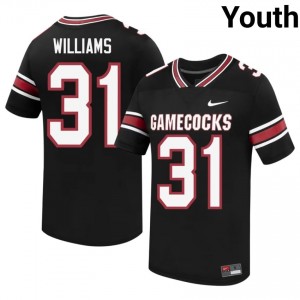 #31 Peyton Williams Carolina Black Jersey | Classic Embroidery Youth Player Football Gear 32558933
