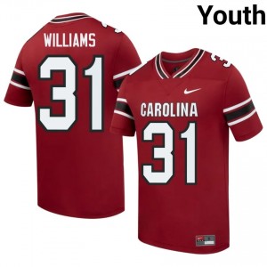 Durable Peyton Williams #31 Gamecocks Garnet Jersey | Youth University Football Swen Fan Gear 22990363