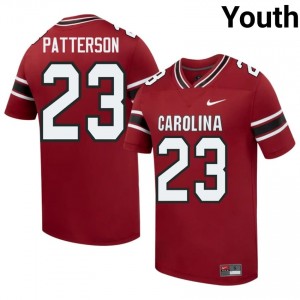 Garnet Sequel Patterson #23 S. Carolina Jersey | Youth High School Football Moisture Wicking Stitch 67851271