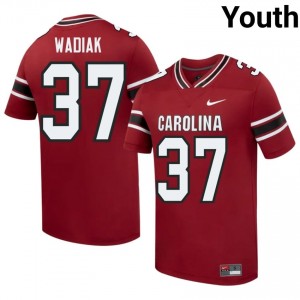 Elite Thread Steve Wadiak #37 S. Carolina Garnet Jersey | Youth University Football Stitch Fan Gear 23627015