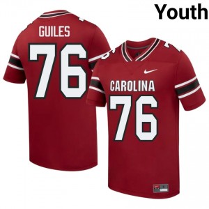 #76 Zyon Guiles UofSC Garnet Jersey | Elite Swen Youth Player Football Gear 38533854