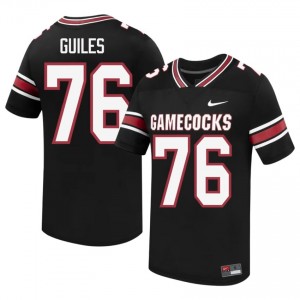 Durable Zyon Guiles #76 USC Gamecocks Black Jersey | Men University Football Embroidery Fan Gear 22292708